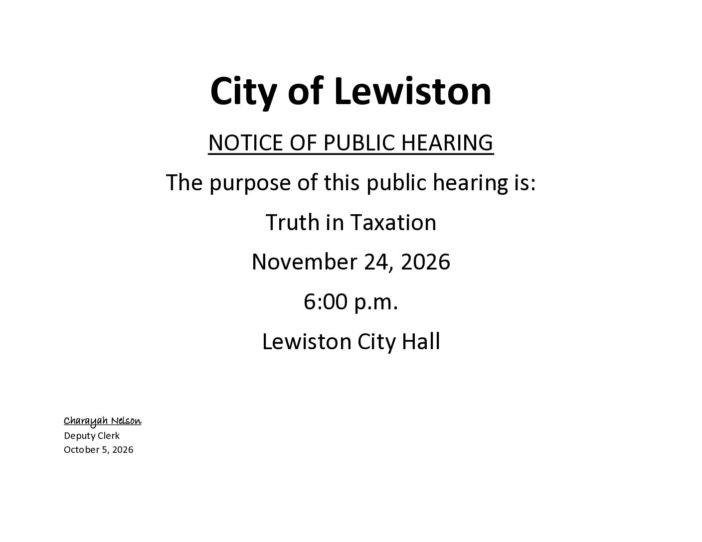 Public Hearing Notice Of Tnt Hearing 2026 Pdf